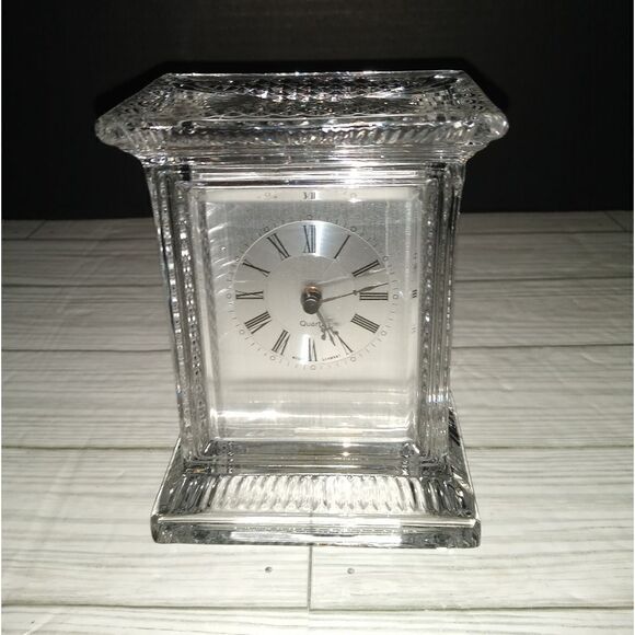 Crystal Legends By Godinger Vintage 24% Lead Crystal Clock Made in West Germany - Picture 3 of 13